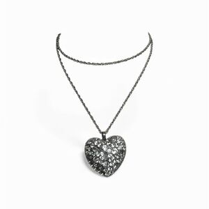 Elegant Silver Heart Pendant Necklace